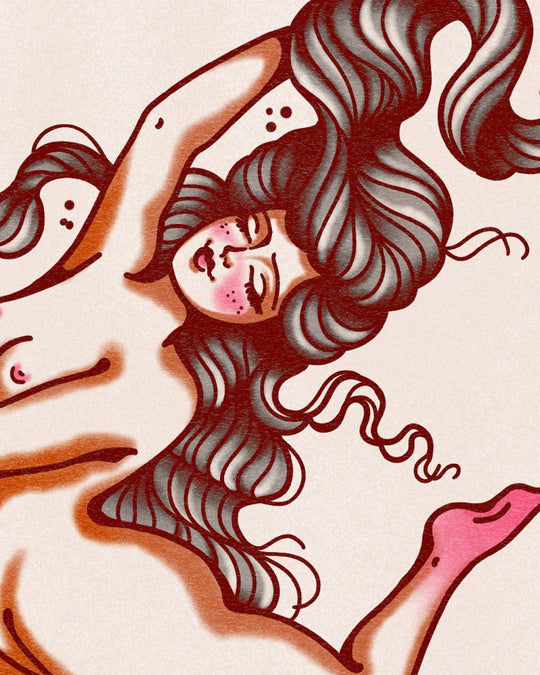 Moon Lady Print - Ella Mobbs