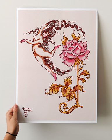 Moon Lady Print - Ella Mobbs