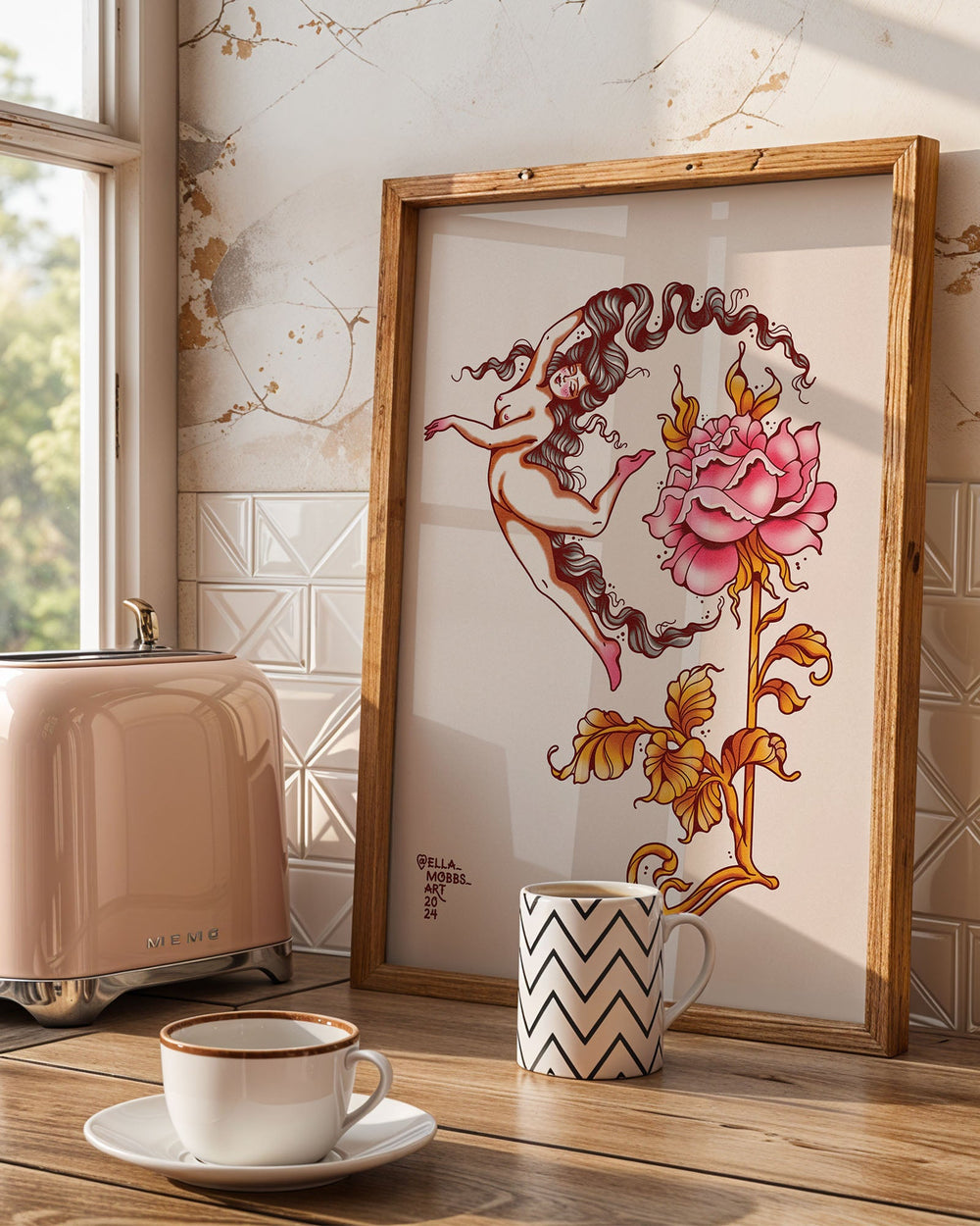 Moon Lady Print - Ella Mobbs