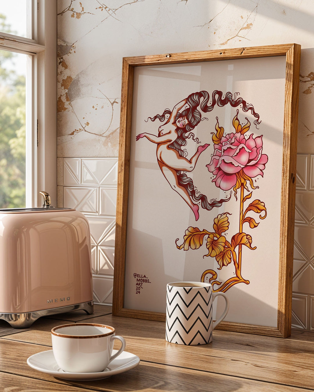 Moon Lady Print - Ella Mobbs