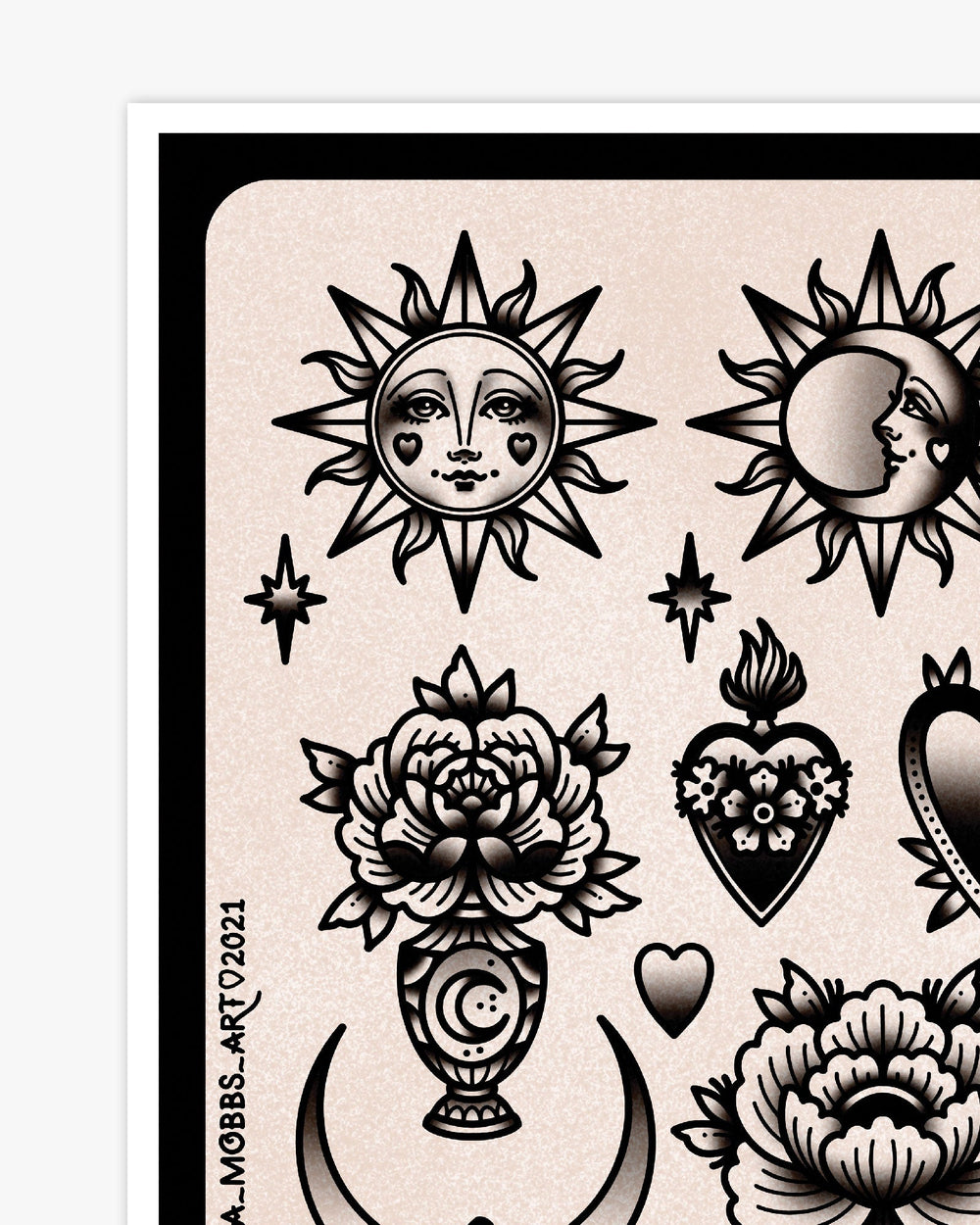 Moons and Minds Flash Print - Ella Mobbs