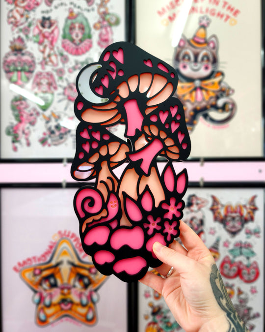 Mushroom Bunch - Wall Hanging - Small