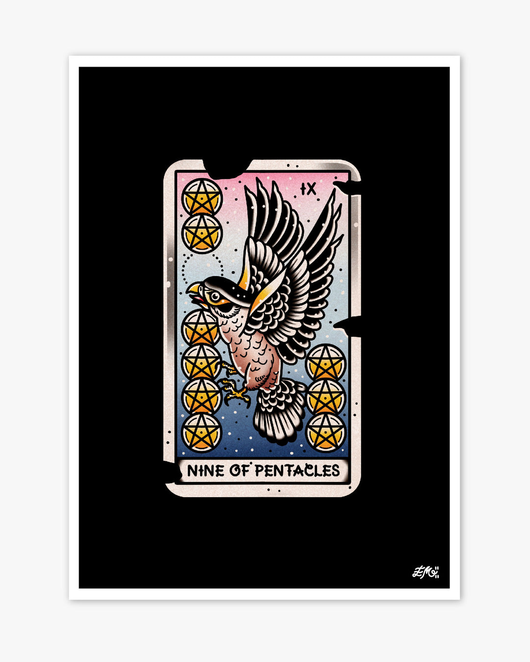 Nine of Pentacles Print