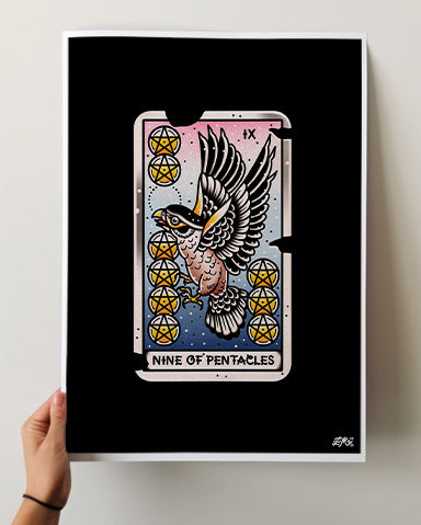 Nine of Pentacles Print