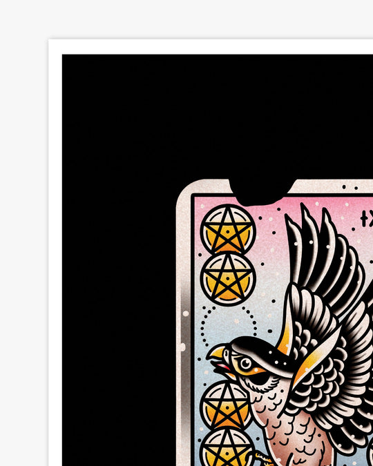 Nine of Pentacles Print - Ella Mobbs