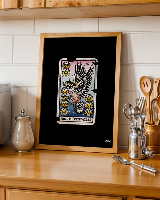 Nine of Pentacles Print - Ella Mobbs