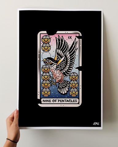 Nine of Pentacles Print - Ella Mobbs