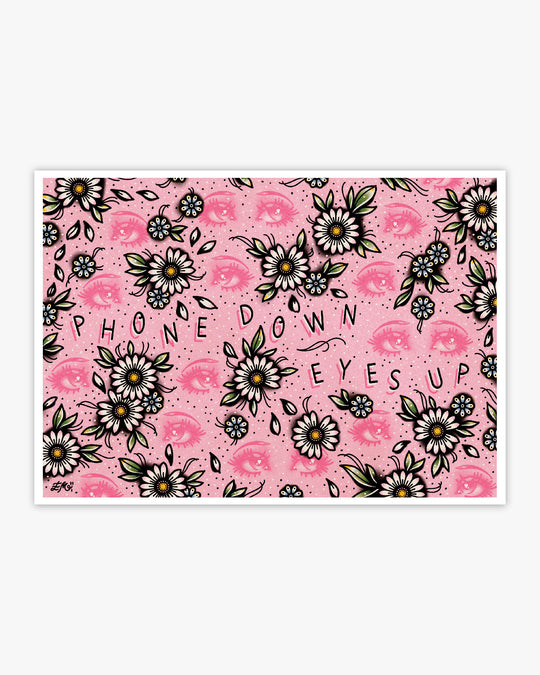No Phone Daisies Print