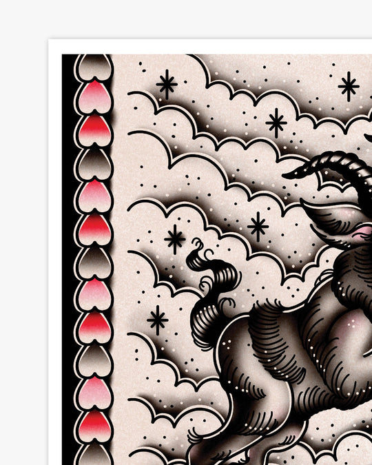 No Regrets Goat Print - Ella Mobbs