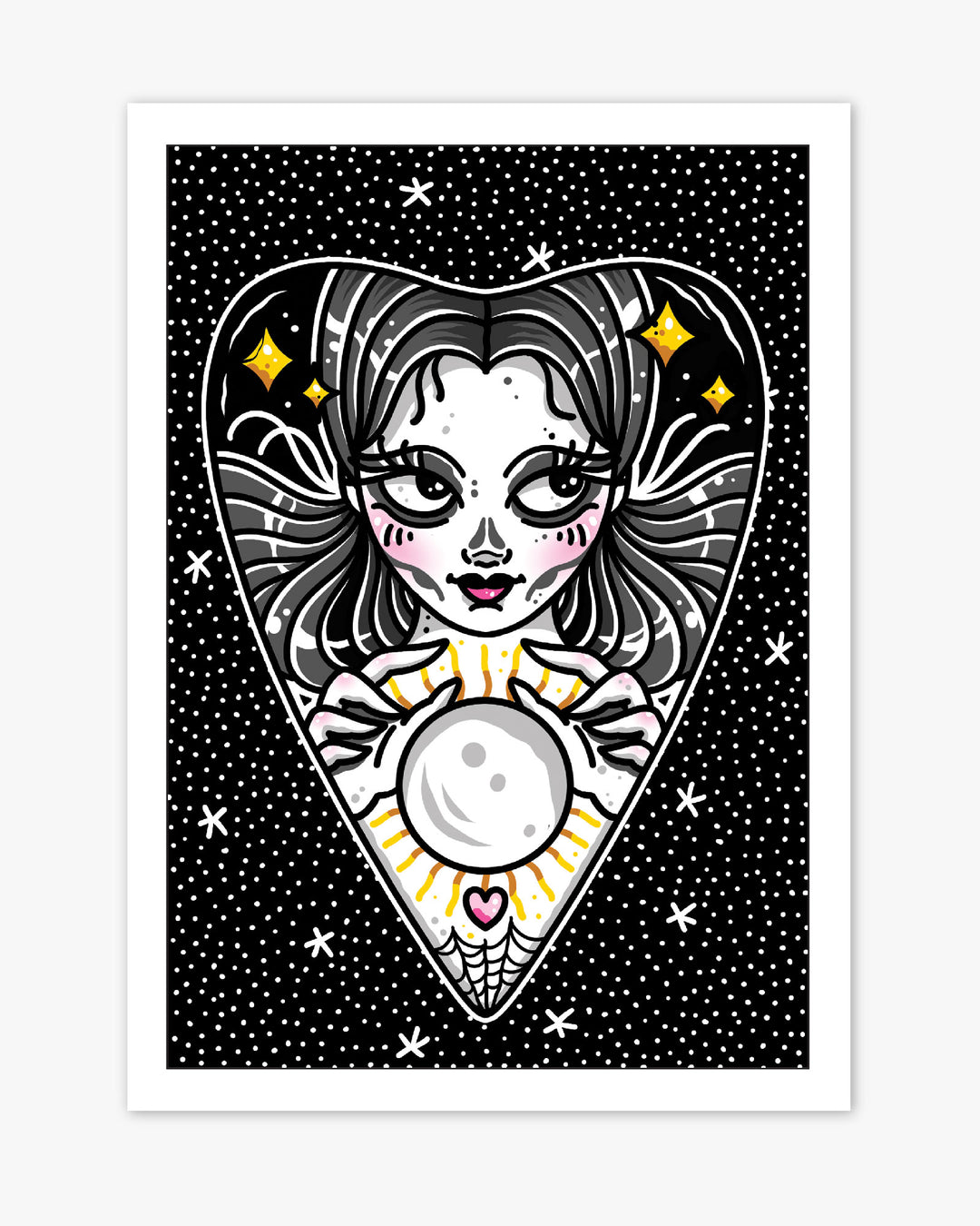 Ouija Planchette Girl Print