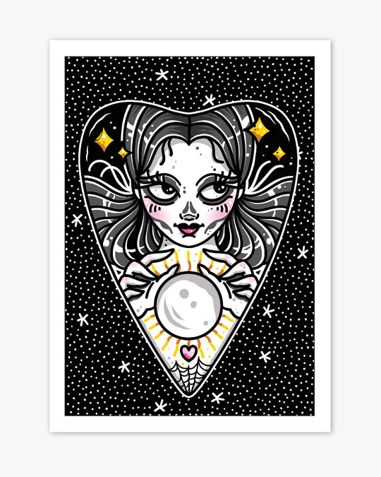 Ouija Planchette Girl Print