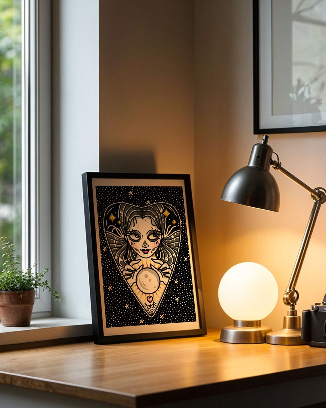 Ouija Planchette Girl Print - Ella Mobbs