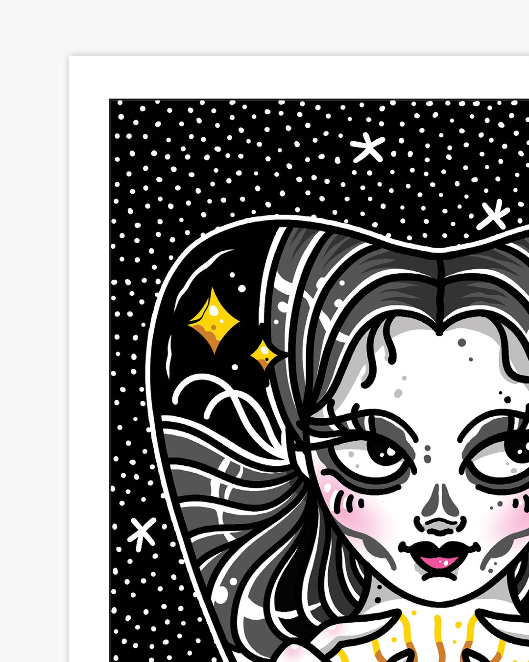 Ouija Planchette Girl Print - Ella Mobbs