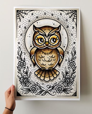 Owl Print - Ella Mobbs