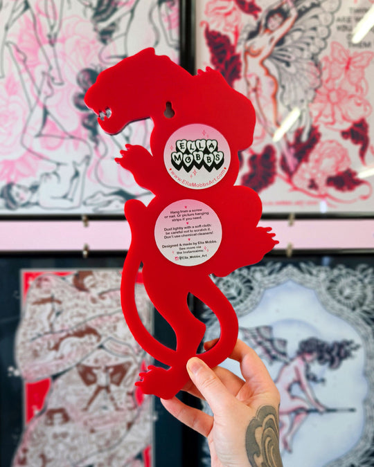 Panther 30cm/11.8" (Red) - Ella Mobbs