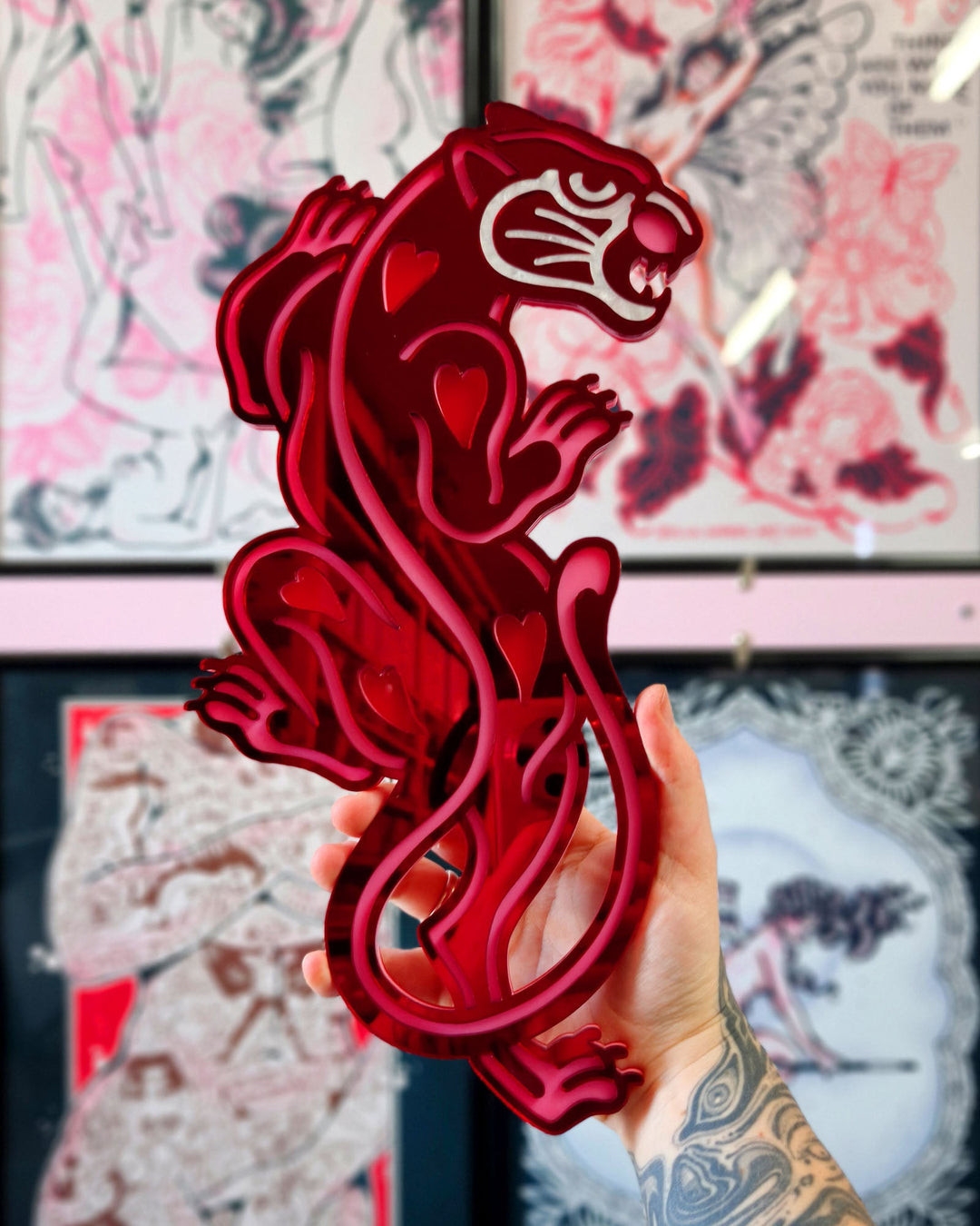 Panther 30cm/11.8" (Red) - Ella Mobbs