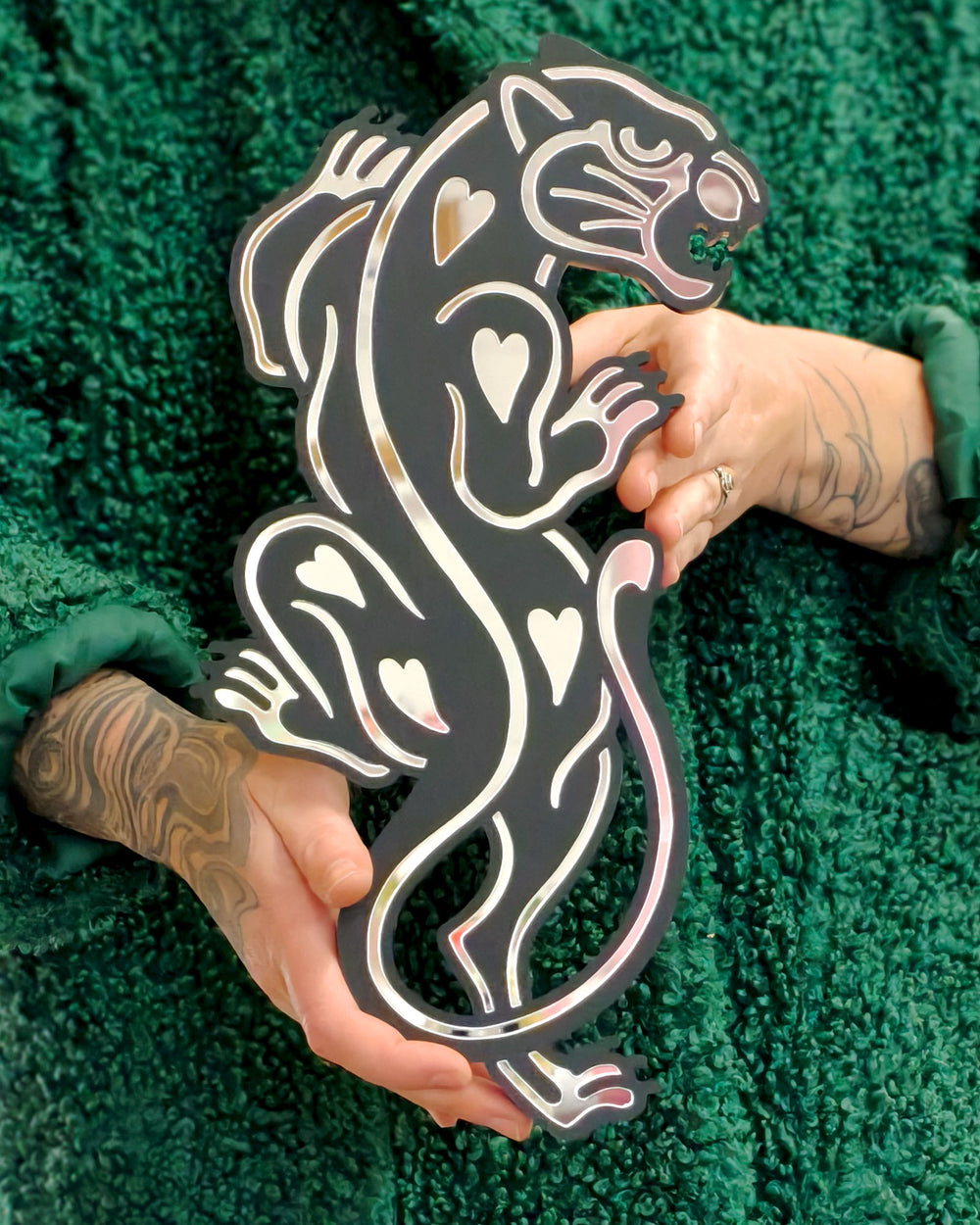 Small Panther Wall Hanging (Black)