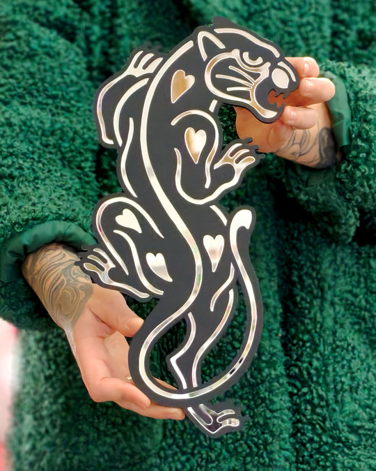 Small Panther Wall Hanging (Black)
