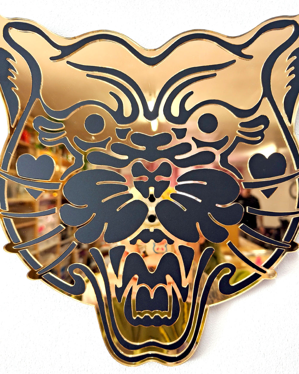 Panther Head Wall Hanging (Gold Seconds)