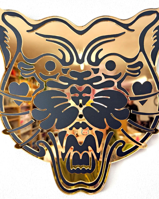 Panther Head Wall Hanging (Gold Seconds)