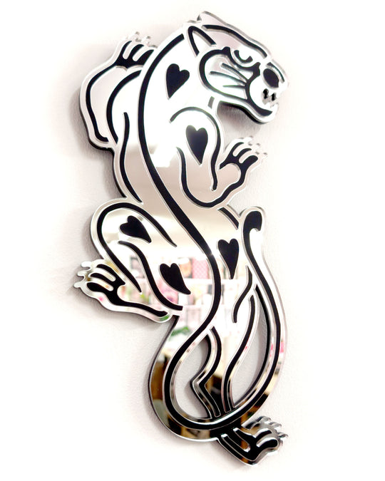 Small Panther Wall Hanging (Silver)