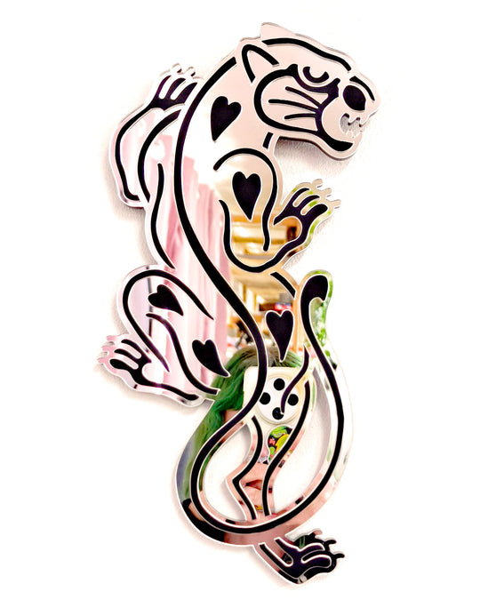 Small Panther Wall Hanging (Silver)