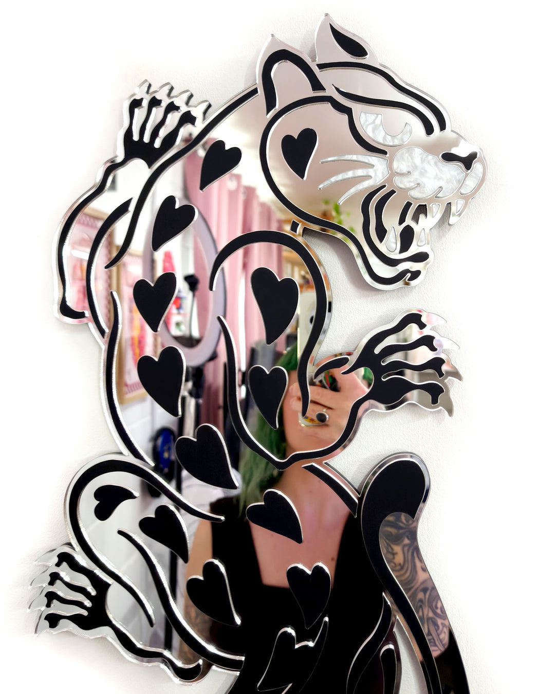 Panther Wall Hanging (Silver)