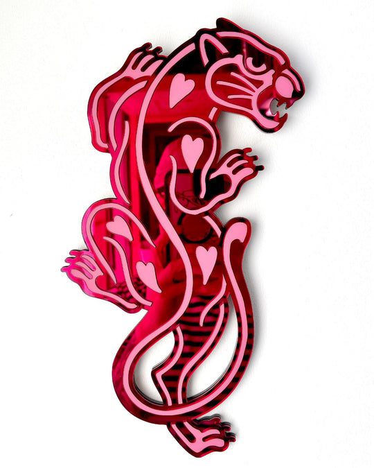 Panther Wall Hanging - Small/Red - EllaMobbs