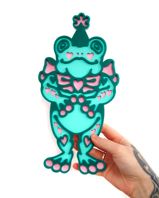 Party Frog - Wall Hanging - Small