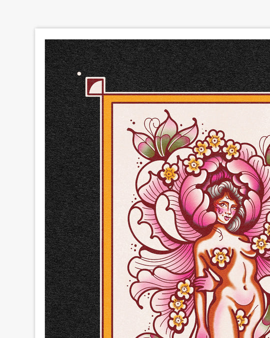 Peony Lady Print