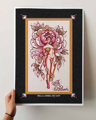Peony Lady Print