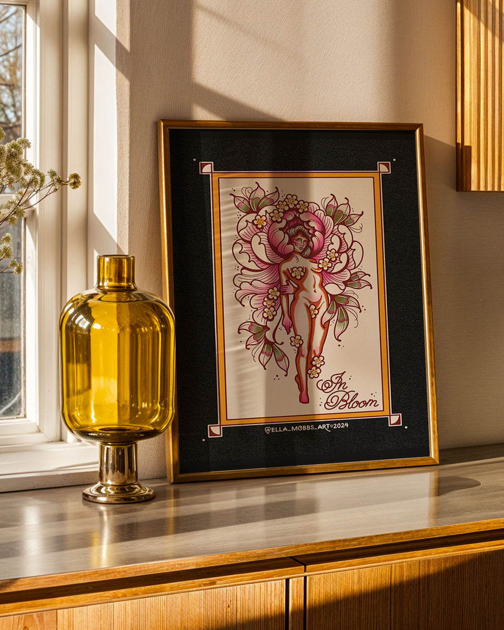Peony Lady Print