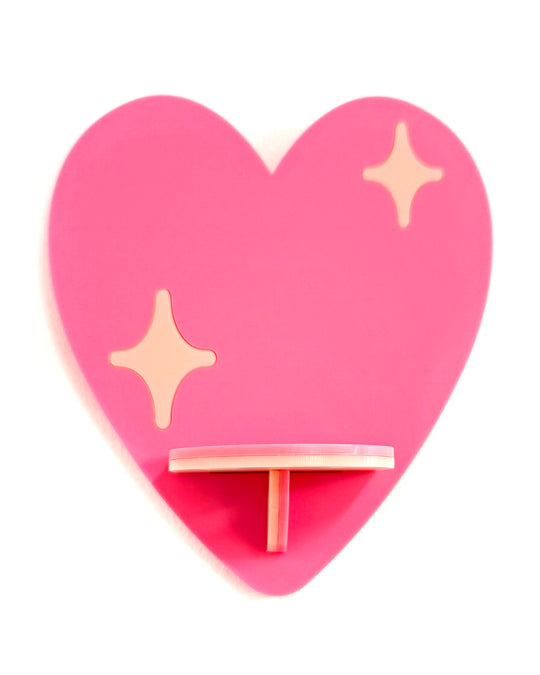 Heart Shelf (Pink)