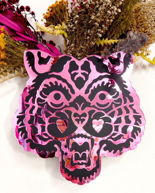 Tiger Vase (Pink)