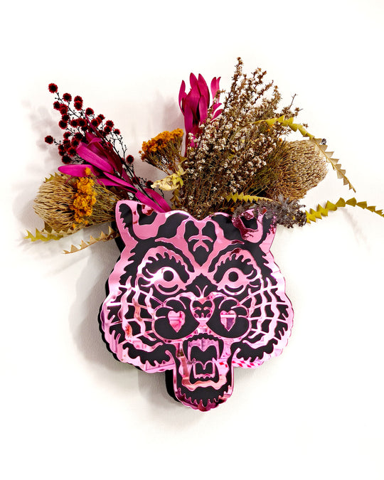 Tiger Vase (Pink)