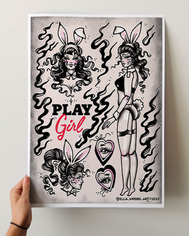 Play Girl Print