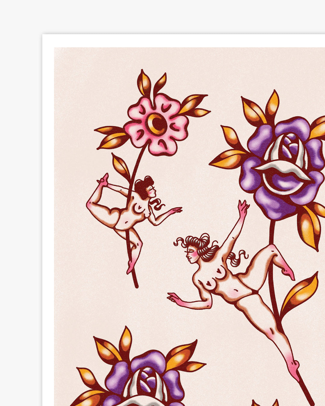 Pole Dancers Print