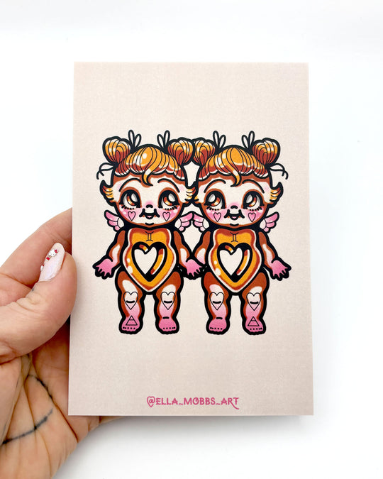 Gemini Postcard