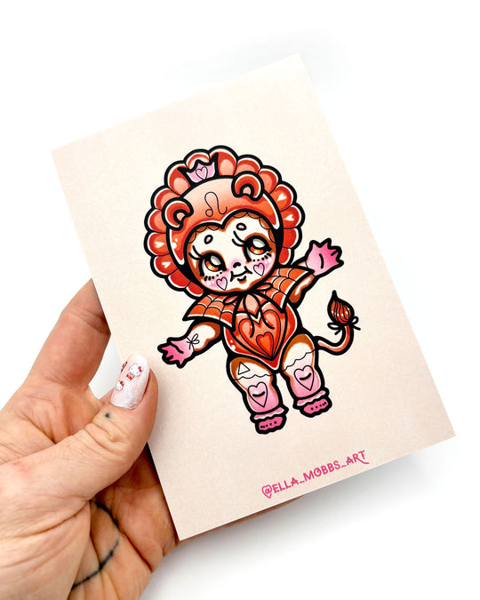 Leo Postcard