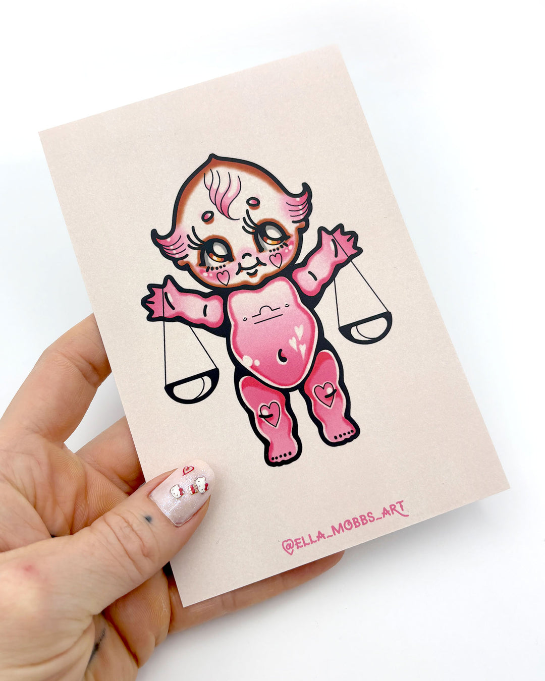 Libra Postcard