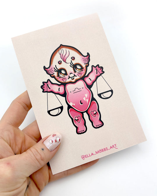 Libra Postcard