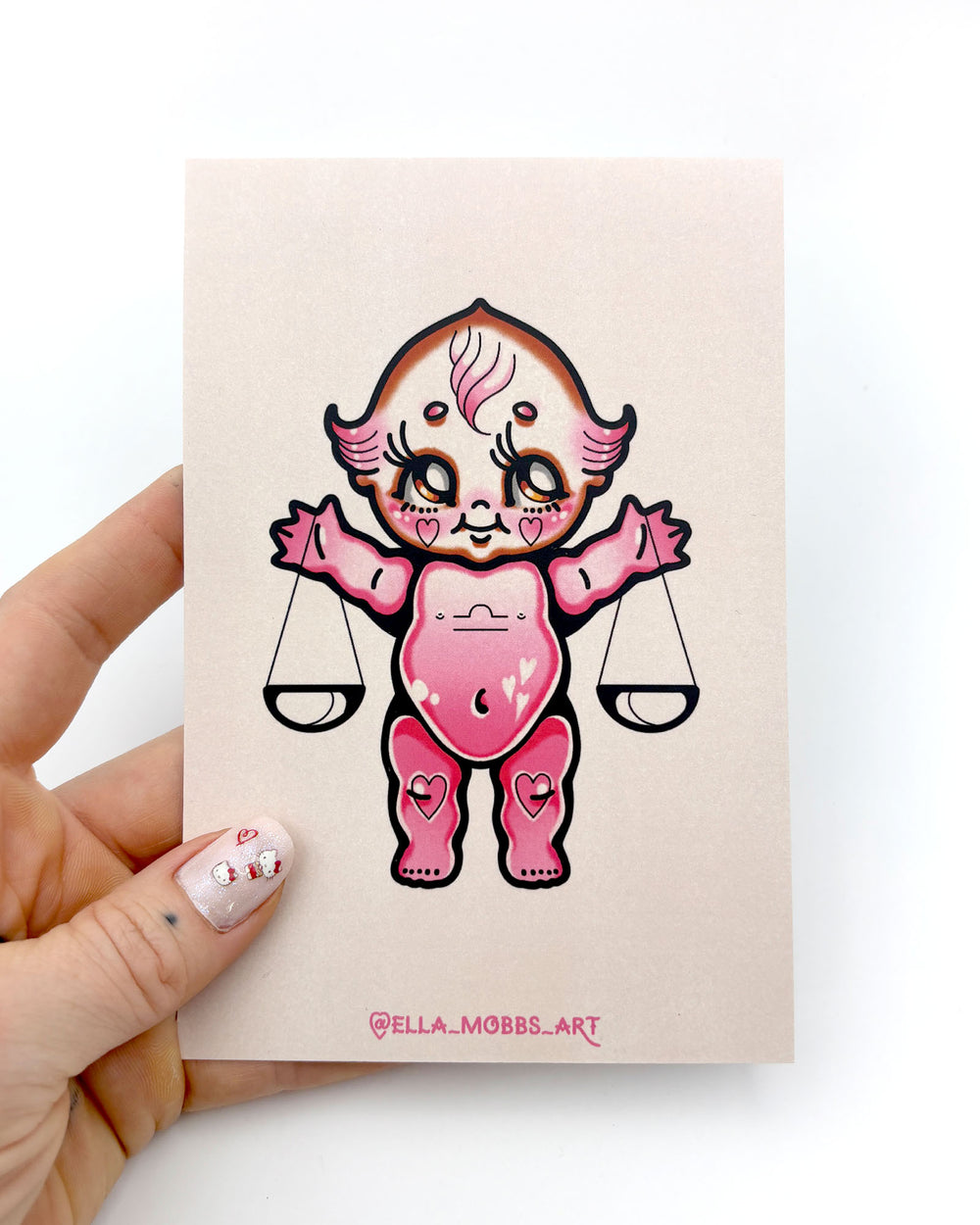 Libra Postcard