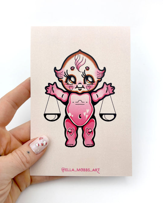 Libra Postcard