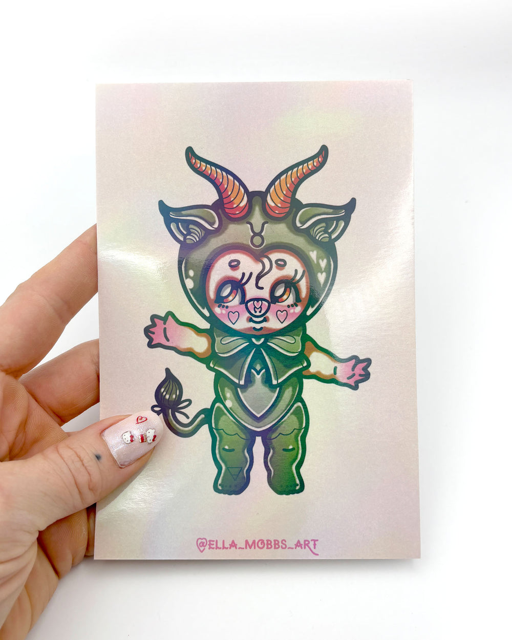 Taurus Holographic Postcard