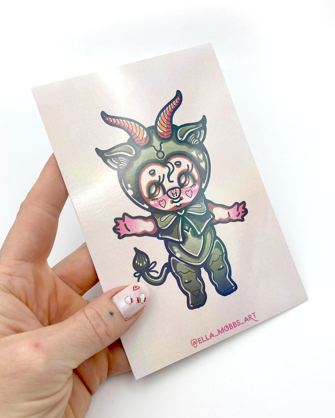 Taurus Holographic Postcard