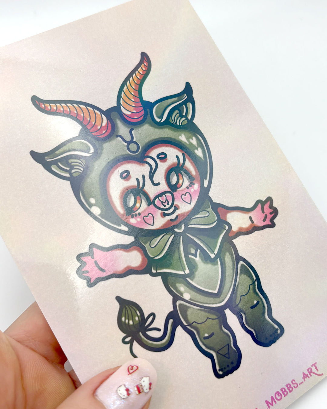 Taurus Holographic Postcard