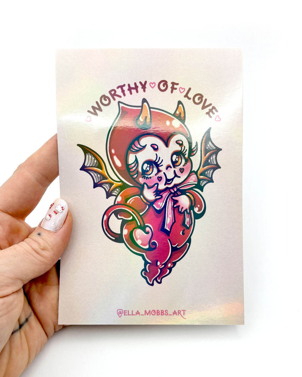 Worthy of Love Holographic Postcard