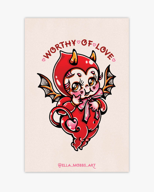 Worthy of Love Holographic Postcard