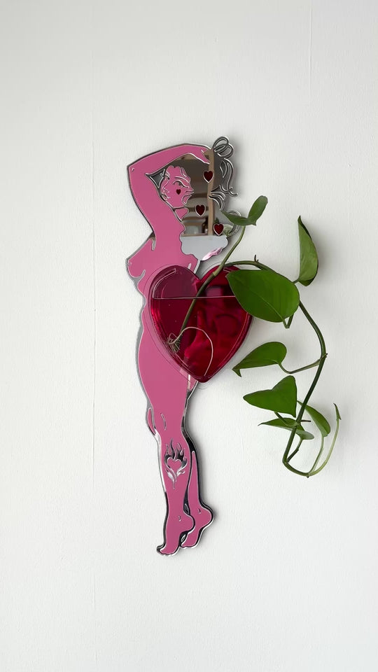 Pin Up Lady Vase