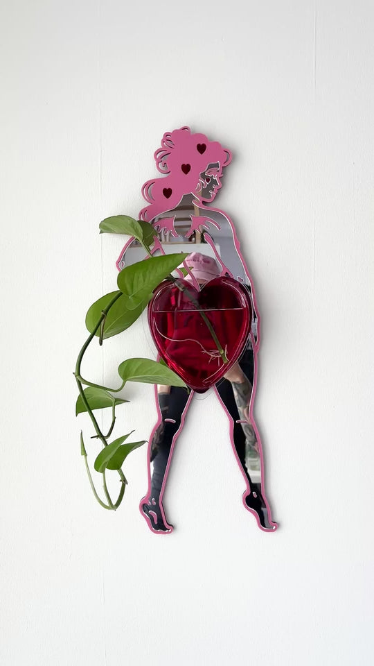 Pin Up Lady Vase